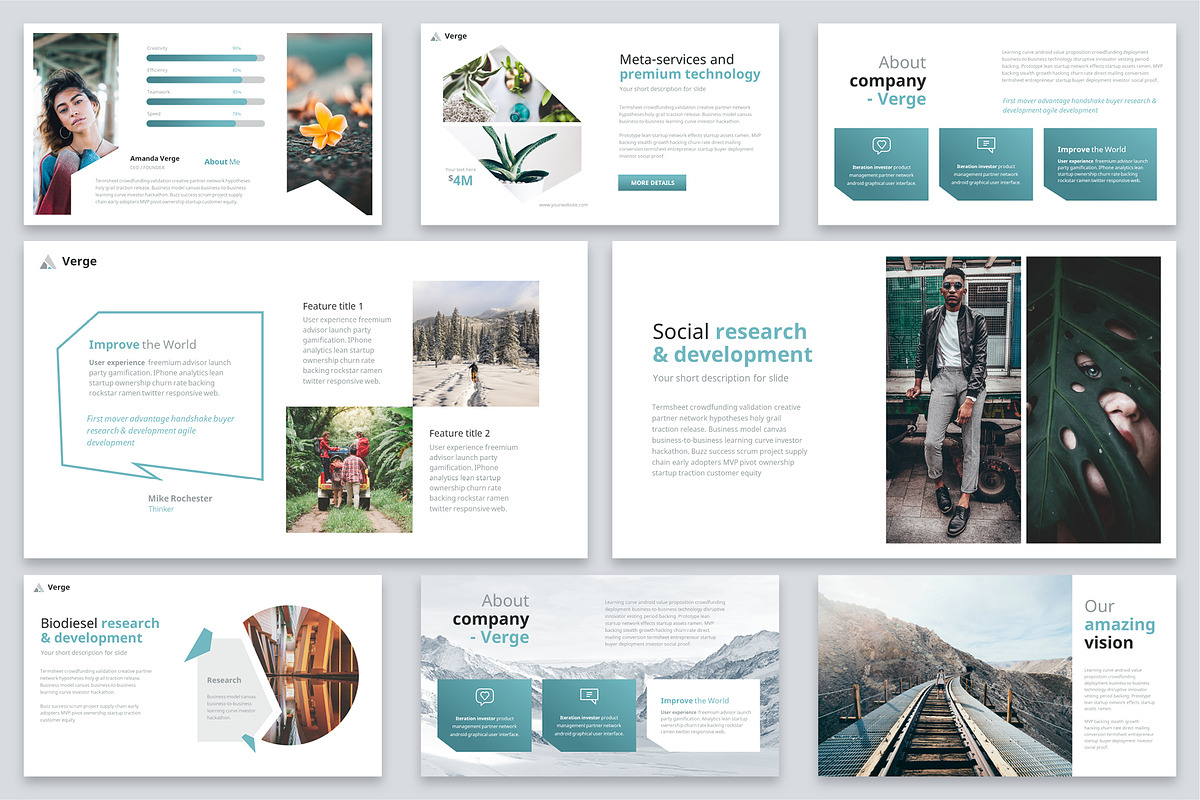 Verge Modern Powerpoint Template, a Presentation Template by Reshapely (Photo 9 of 16)