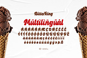 Bitterking - Retro Delicious Font, a Script Font by ikiiko (Thumbnail 7 of 7)