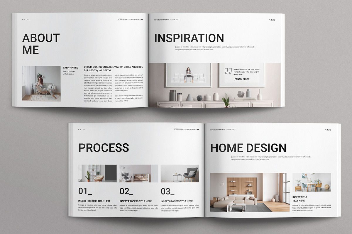 Interior Design Brochure Landscape, a Brochure Template by E-Type (Photo 3 of 7)
