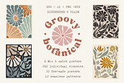 Groovy botanical collection, a Decorative Illustration by marie dricot (Thumbnail 1 of 16)