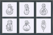 A set of witch potions., an Illustration by KS.IVA (Thumbnail 9 of 10)