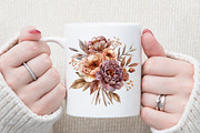 Autumn Florals, Fall Bouquet Set, an Illustration by Sublimation Artist (Thumbnail 5 of 6)