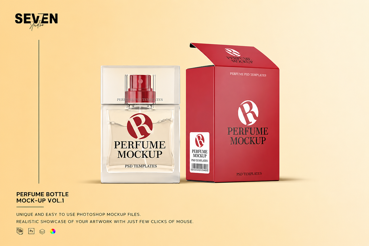 Perfume Mock-Up, an Advertising Mockup by Se٧enStudio (Photo 1 of 9)