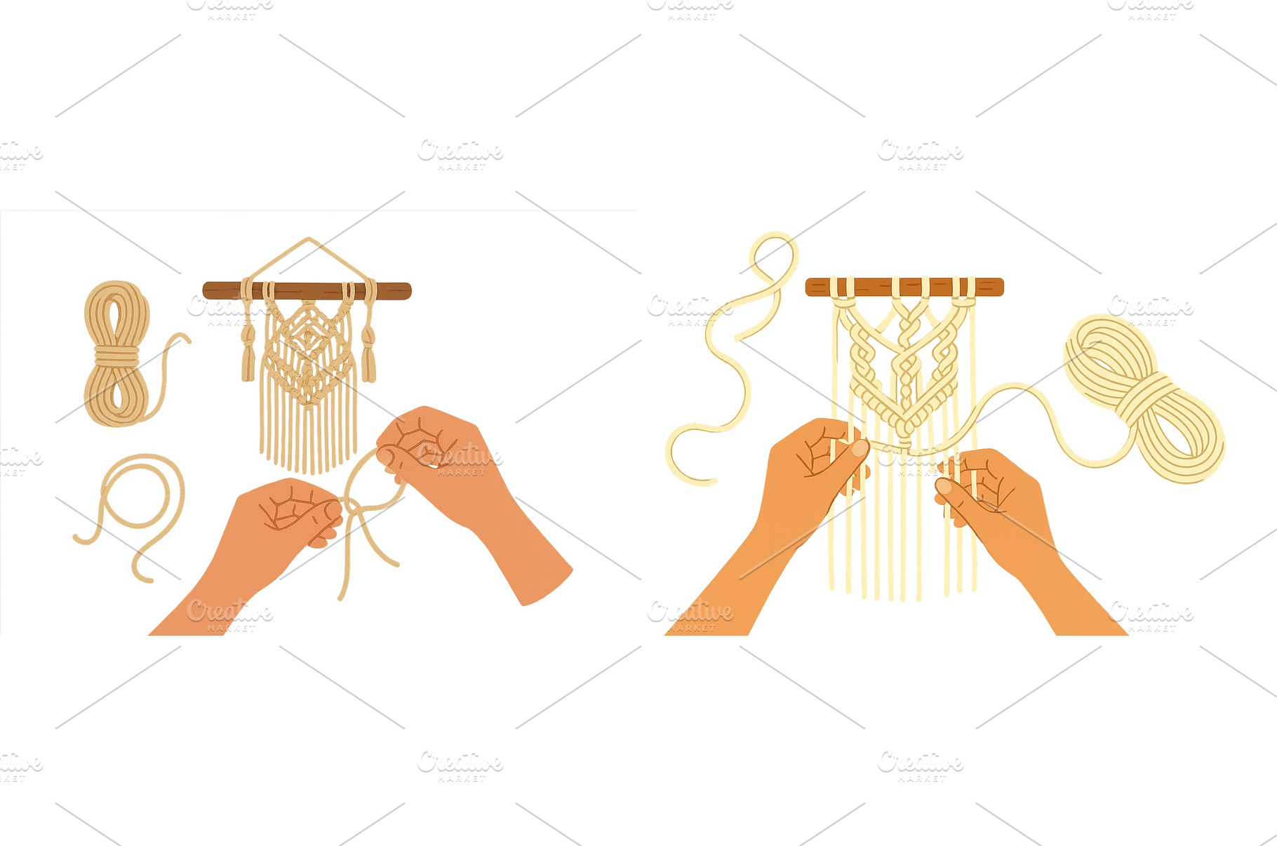 Crafting beautiful macrame wall, an Arts & Entertainment Photo by ZinetroN
