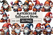 Halloween Gnome Clipart,Png Candy, an Illustration by Black Bird Studio (Thumbnail 1 of 6)