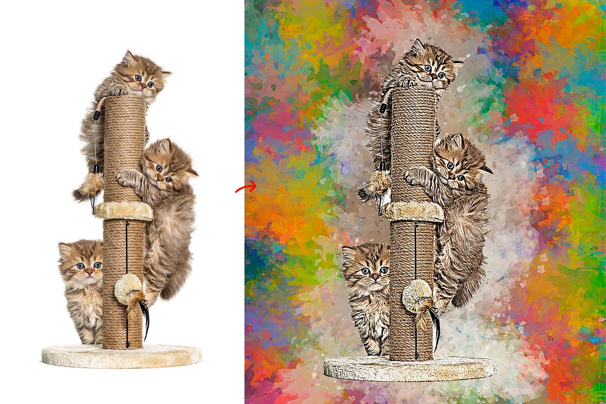 Puppy Photo to Painting Effect, an Action Add-On by MRI STUDIO (Photo 9 of 15)