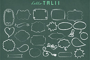 101 Chalk doodles + 3 chalkboard JPG, an Education Illustration by Hello Talii (Thumbnail 3 of 4)