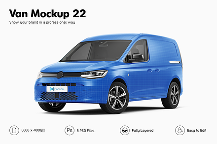 Van Mockup 22, a Product Mockup by Mockupix