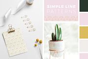 Simple Mono Line Patterns, a Pattern Graphic by Youandigraphics (Thumbnail 6 of 11)