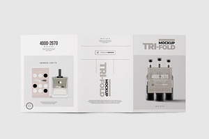 Tri-Fold Brochure Mock-up 5, a Print Template by Nevada63