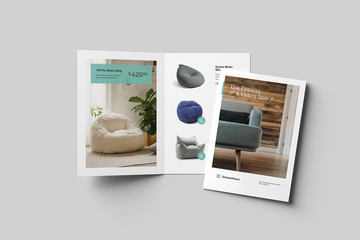 A4 Bifold Brochure Mockups, an Advertising Mockup by artimasa (Photo 6 of 7)