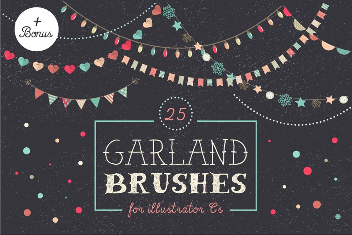 Holiday Garland brushes set, a Brush Add-On by Marish (Photo 1 of 5)