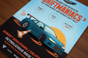Driftmaniacs Car Poster/Flyer VII