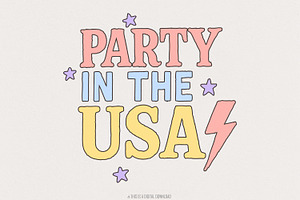 Retro 4th of July PNG, Independence, an Illustration by SharpMarketplace