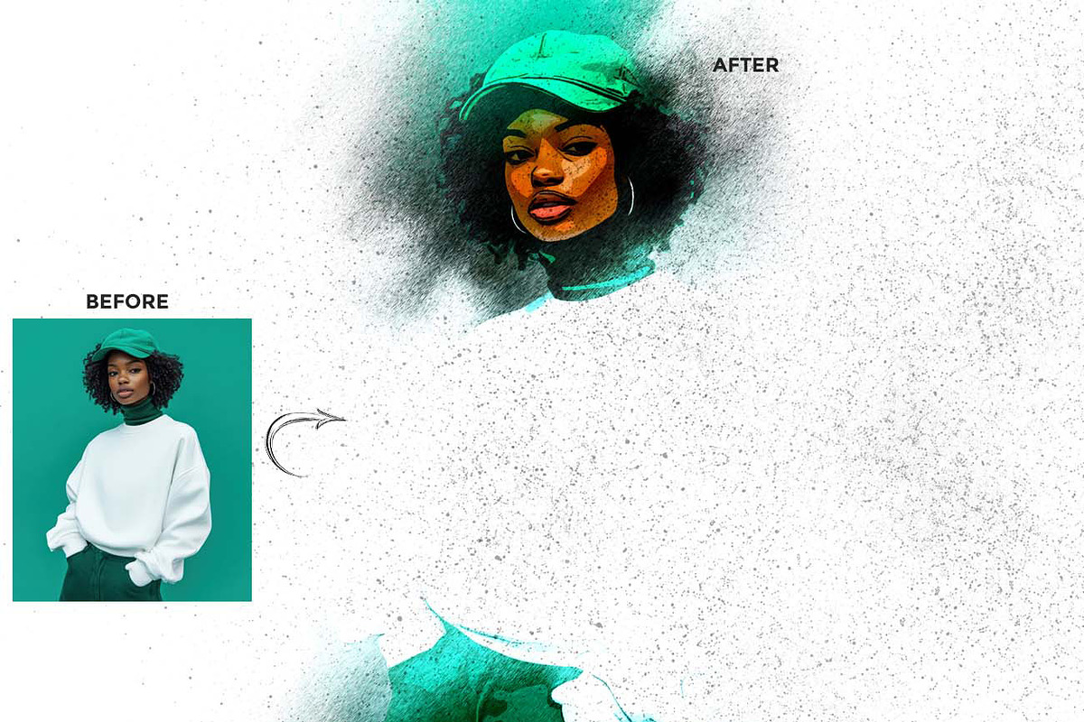 CutSpray – Stencil & Halftone Art FX, an Action Add-On by Studio Retouch (Photo 10 of 11)