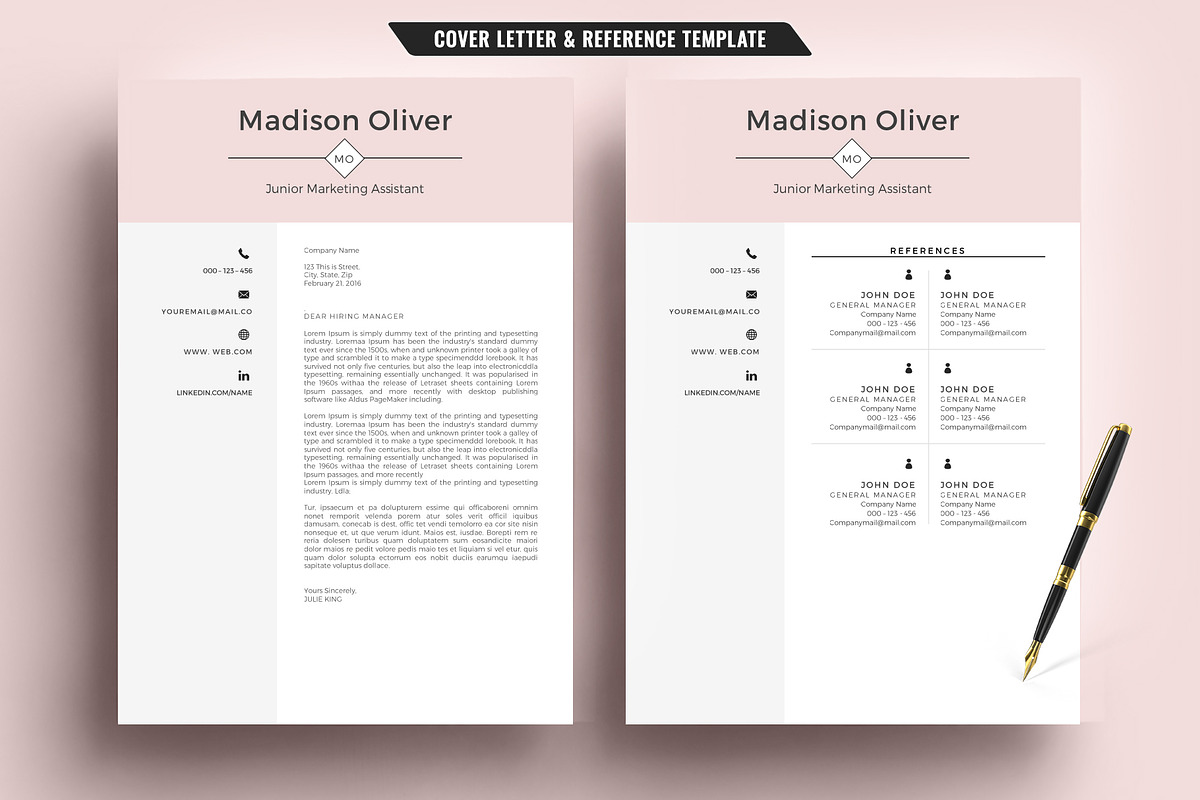 Professional Resume/CV Template Word, a Resume Template by TemplateCrafts (Photo 3 of 3)