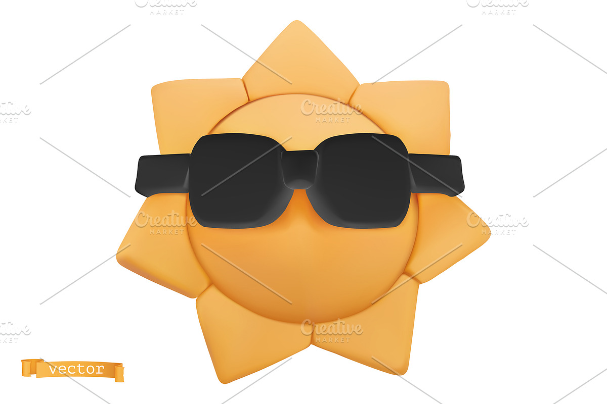 Sun, vector icon, summer time, an Icon by Allevinatis Studio (Photo 3 of 3)
