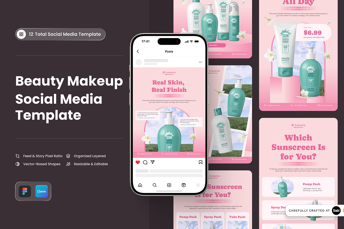 Lumera-Beauty Essential Social Media, a Social Media Template by SLAB! Design (Photo 1 of 8)