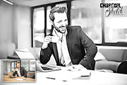Charcoal Sketch Photoshop Action, an Action Add-On by KnightWipers (Thumbnail 2 of 5)