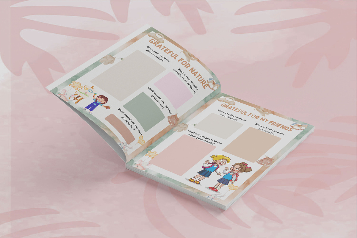 Gratitude Journal for Kids, a Design Template by Book2bees (Photo 4 of 4)
