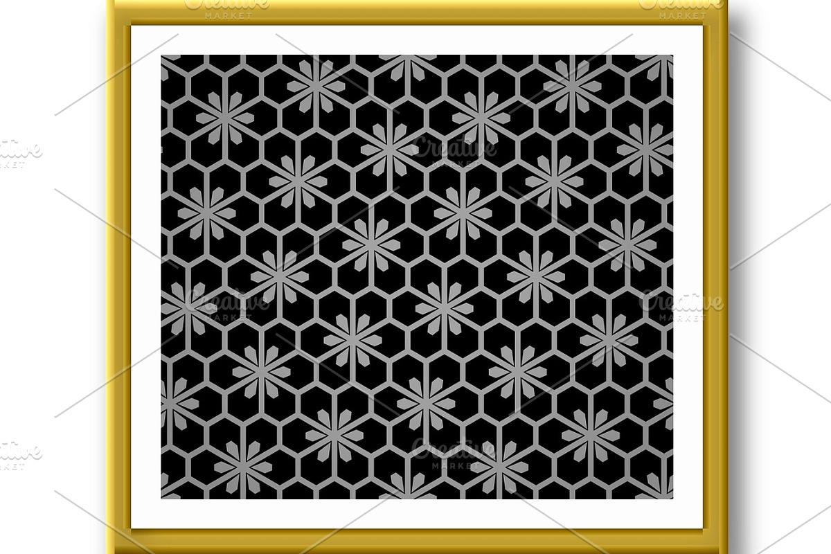 Flower geometric pattern. Seamless, a Decorative Illustration by RODINA (Photo 2 of 3)