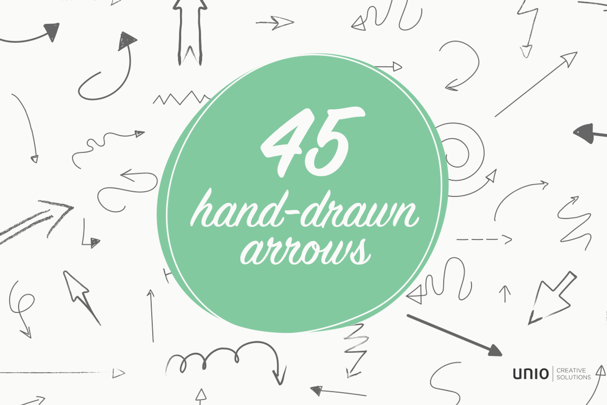 Arrrrr  45 hand-drawn arrows, an Object Graphic by Unio Designs (Photo 1 of 2)