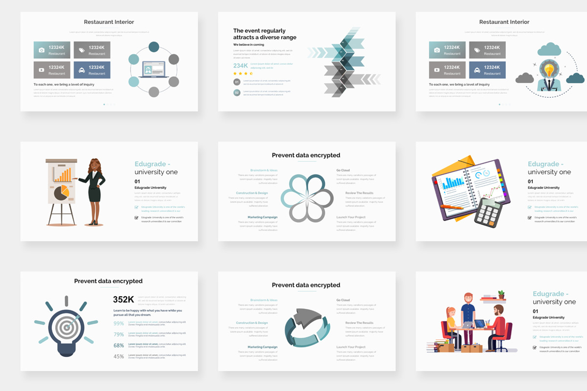 Imagine Solutions Powerpoint, a Presentation Template by One Percent Studio