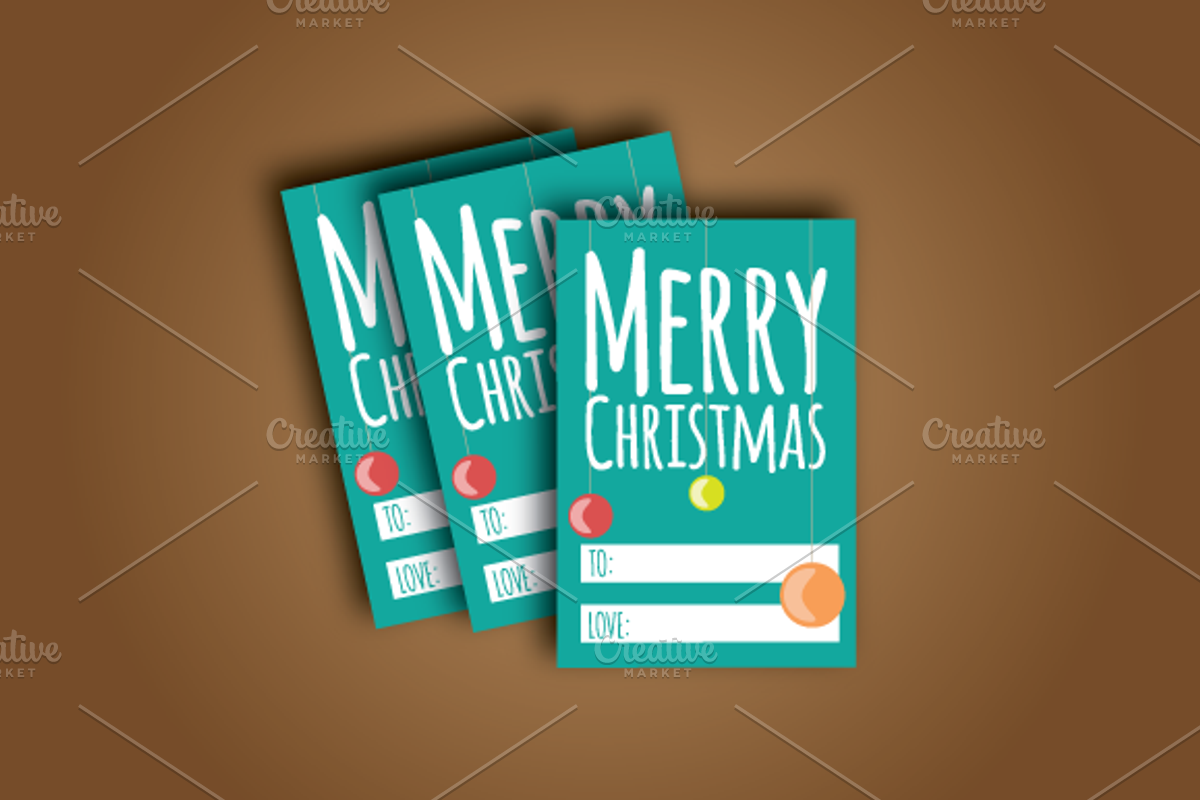 Vector Christmas Gift Tag, an Object Graphic by Ashe Green Design