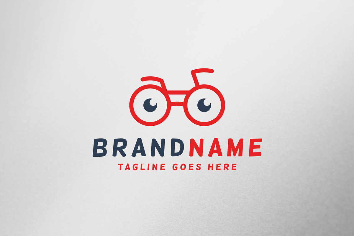 Nerd Bike Logo, a Branding & Logo Template by C_Monica (Photo 1 of 2)