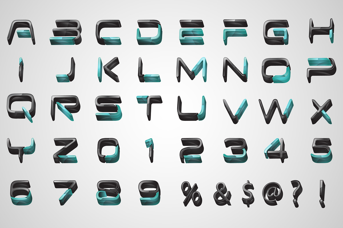 3D LETTERING pack#3 preview 4