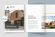 Architeo Portfolio A5 Canva Template, a Brochure Template by artbart (Thumbnail 1 of 6)