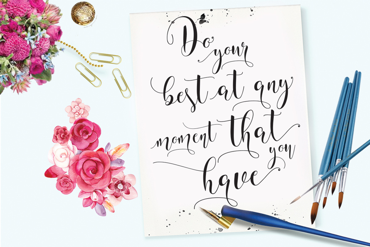 Willshering Script, a Script Font by moriztype (Photo 3 of 5)