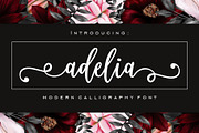 Adelia - Modern Calligraphy Font, a Script Font by Artkenza