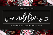 Adelia - Modern Calligraphy Font, a Script Font by Artkenza (Thumbnail 1 of 6)