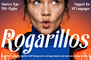 Rogarillos – Vintage Display Font, a Sans Serif Font by Simetrica Labs (Thumbnail 1 of 10)