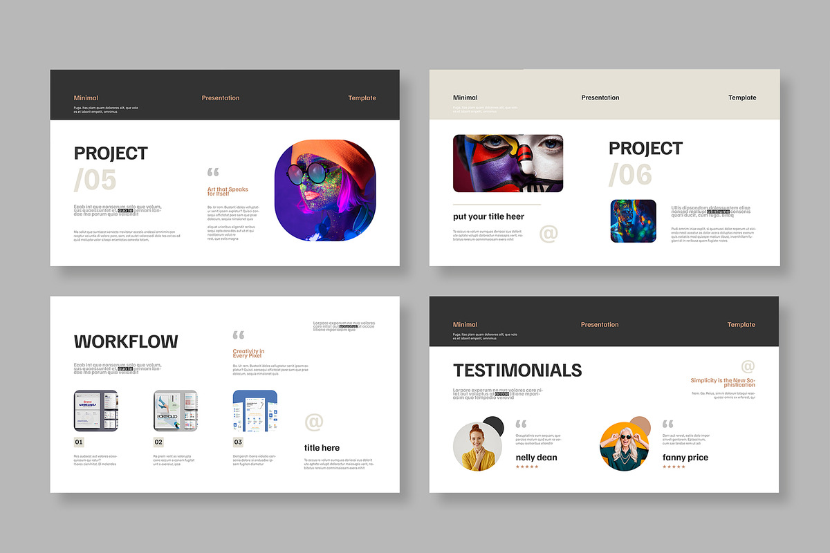 Portfolio Presentation Template, a Presentation Template by MightyDesign (Photo 4 of 8)