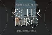 Rotterburg Stylish Display Font, a Serif Font by Typetemp Studio (Thumbnail 2 of 20)