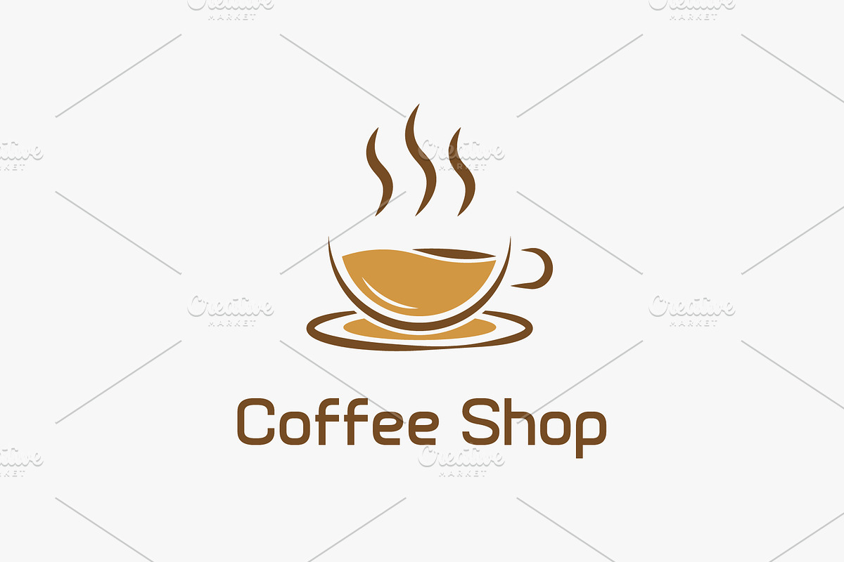 Coffee Shop Logo, a Food Illustration by Kaushal Jangid (Photo 1 of 5)