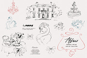Affair: Romantic Vintage Line Art, a Decorative Illustration by Purple (Thumbnail 1 of 13)