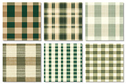 Green & Beige Gingham Patterns, a Pattern Graphic by Dream Creation (Thumbnail 4 of 6)