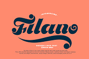 Filano - Modern Logo Font, a Script Font by HRDR (Thumbnail 1 of 10)