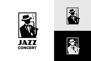 Jazz Singer Player Classic Logo, a Branding & Logo Template by funpixel