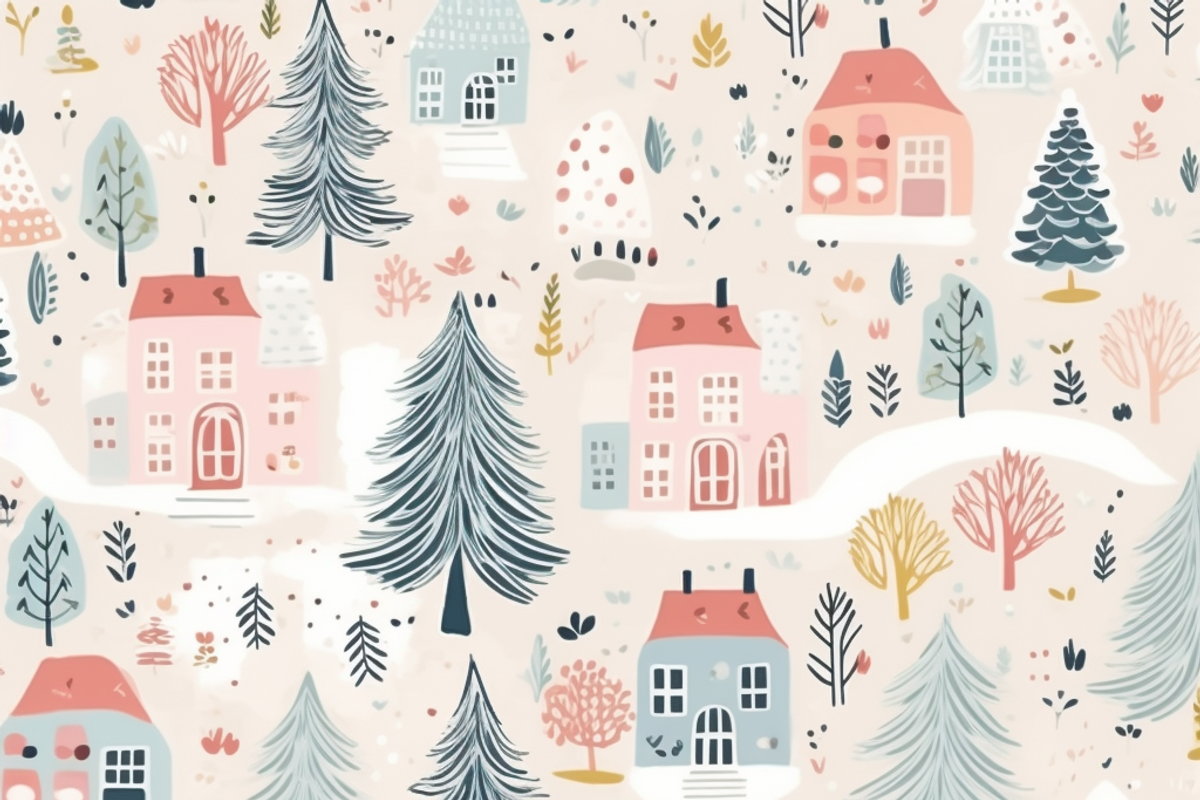 Winter Christmas Pattern, a Pattern Graphic by Printable Treasure (Photo 3 of 5)