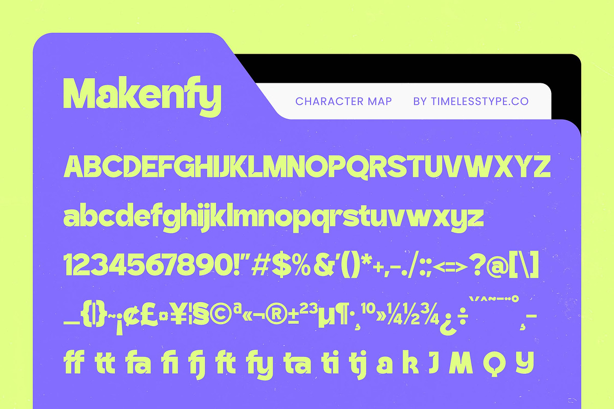 Makenfy Sans Serif Playful Display, a Sans Serif Font by timelesstype.co (Photo 6 of 15)