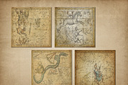 Antique Star Maps Backgrounds, a Texture Graphic by Digital Curio (Thumbnail 5 of 5)
