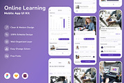 Online Learning Mobile App UI Kit, an UI Kit Template by Betush (Thumbnail 1 of 2)