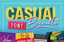 6in1 CASUAL Font Bundles 