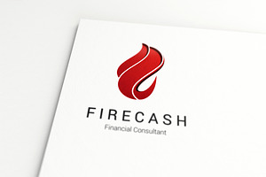 Fire Cash Logo Template