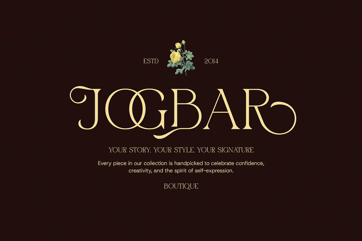 Flower Elegant Serif Font, a Serif Font by Elegant Font (Photo 6 of 8)