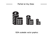 Pound currency Money Icons Set, a Finance Illustration by Designfour (Thumbnail 7 of 7)